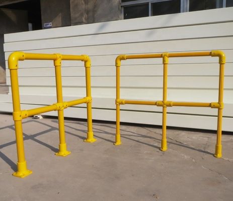 36 mm 50 mm FRP στρογγυλό σωλήνα χειροπέδιο Φράχτης ασφαλείας από ίνες γυαλιού με ανοικτή περιοχή 40%