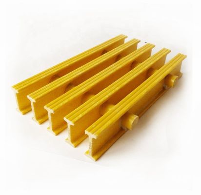 Διακοπή FRP Grating Walkway Ανθεκτική στη διάβρωση λύση για φυτικό υαλοπίνακα Pultrusion