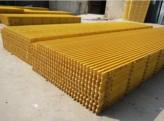 38 mm Υψηλής αντοχής FRP Pultrusion Grating με μεγάλο εύρος στήριξης και ανοικτή περιοχή 40%
