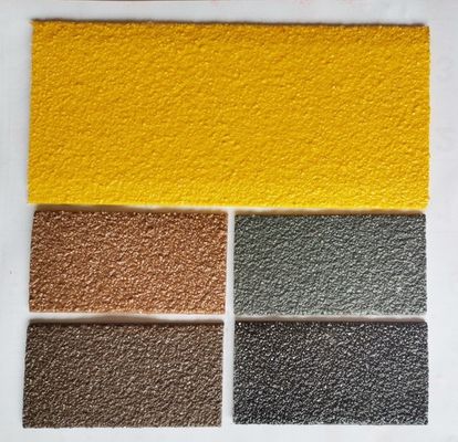 Υπηρεσία επεξεργασίας κοπής 50mm 90mm 100mm Wide Antislip FRP Fiberglass Decking Strip