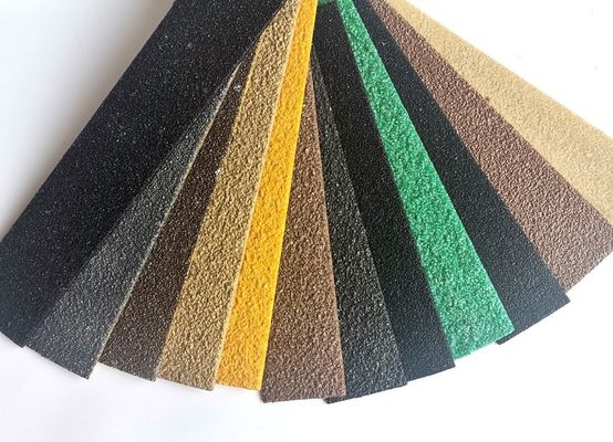Υπηρεσία επεξεργασίας κοπής 50mm 90mm 100mm Wide Antislip FRP Fiberglass Decking Strip