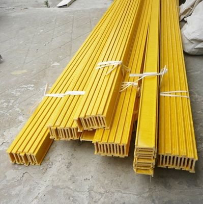 Προσαρμόσιμο μήκος GFRP Fiberglass I Beam για ανθεκτική υποστήριξη δομής κατασκευής