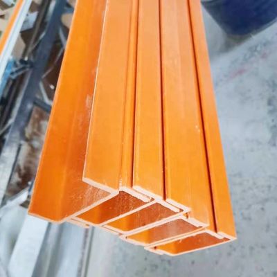 Λεπτό 70 mm 80 mm FRP προφίλ καναλιού μονωμένο προφίλ σκάλας ίνες γυαλιού σύνθετο δοκάρι καναλιού