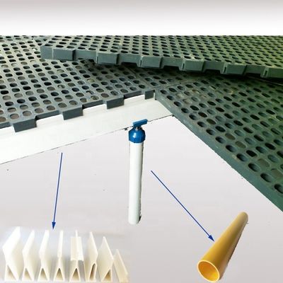 Φύλλα γυαλιού GRP FRP Broiler πουλερικών Φύλλα υποστήριξης δαπέδου με τεχνική παλτρούσης