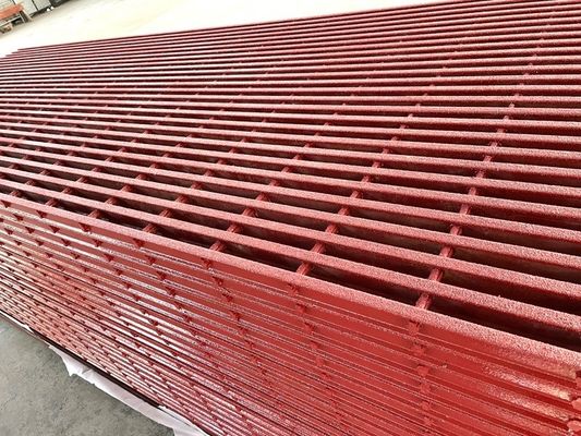Προσαρμοσμένο μέγεθος πλέγματος Pultruded FRP GRP πλαστική τσίτα από γυαλί ίνες για τις υπηρεσίες κοπής