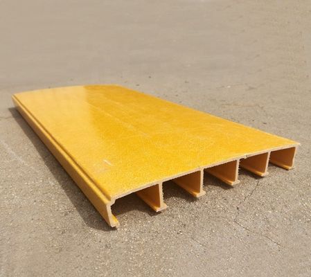 Προσαρμοσμένο ανοικτό χώρο Pultruded Fiberglass Grating για αντιαλίσθητο πάτωμα GRP FRP Decking