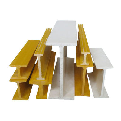 Προφίλ σχήματος FRP Fiberglass I σε διάφορες προδιαγραφές προσαρμοσμένα με χρώματα