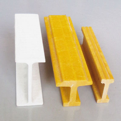 Προφίλ σχήματος FRP Fiberglass I σε διάφορες προδιαγραφές προσαρμοσμένα με χρώματα