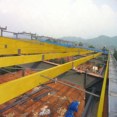 Ευέλικτο 6m Span GRP FRP πλαστικό Purlin για το ταβάνι πίνακα στήριξης πλαίσιο υψηλή ικανότητα φορτίου
