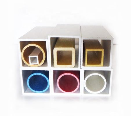 30mm 38mm 44mm 50mm Πυροβόλο GFRP FRP τετραγωνικό σωλήνα
