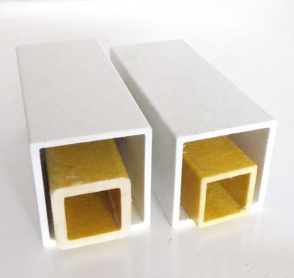 30mm 38mm 44mm 50mm Πυροβόλο GFRP FRP τετραγωνικό σωλήνα