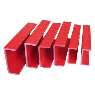 Αντι-διάβρωση υψηλής αντοχής C-Channel Fiberglass Beam Profile με προσαρμοσμένα χρώματα