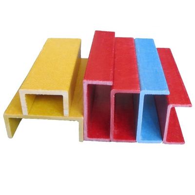 Αντι-διάβρωση υψηλής αντοχής C-Channel Fiberglass Beam Profile με προσαρμοσμένα χρώματα