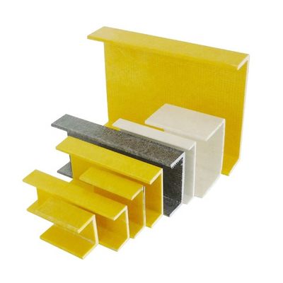 Αντι-διάβρωση υψηλής αντοχής C-Channel Fiberglass Beam Profile με προσαρμοσμένα χρώματα