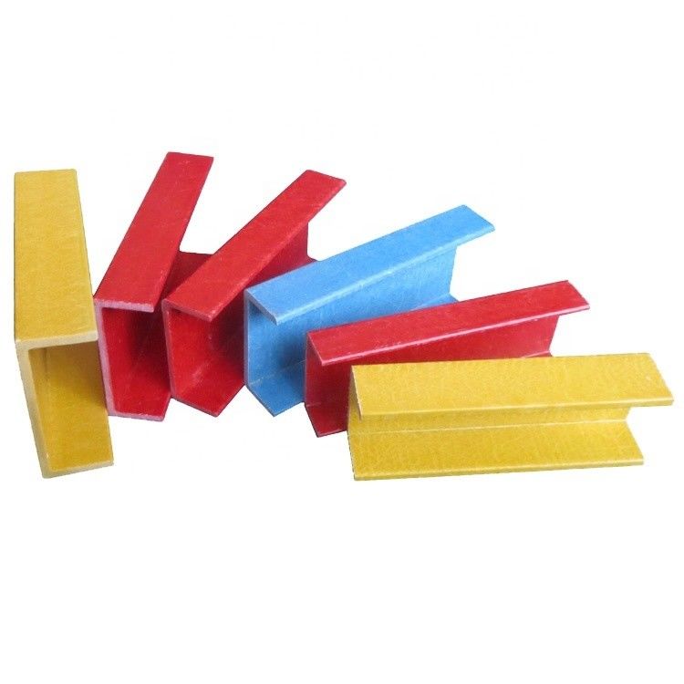 Αντι-διάβρωση υψηλής αντοχής C-Channel Fiberglass Beam Profile με προσαρμοσμένα χρώματα